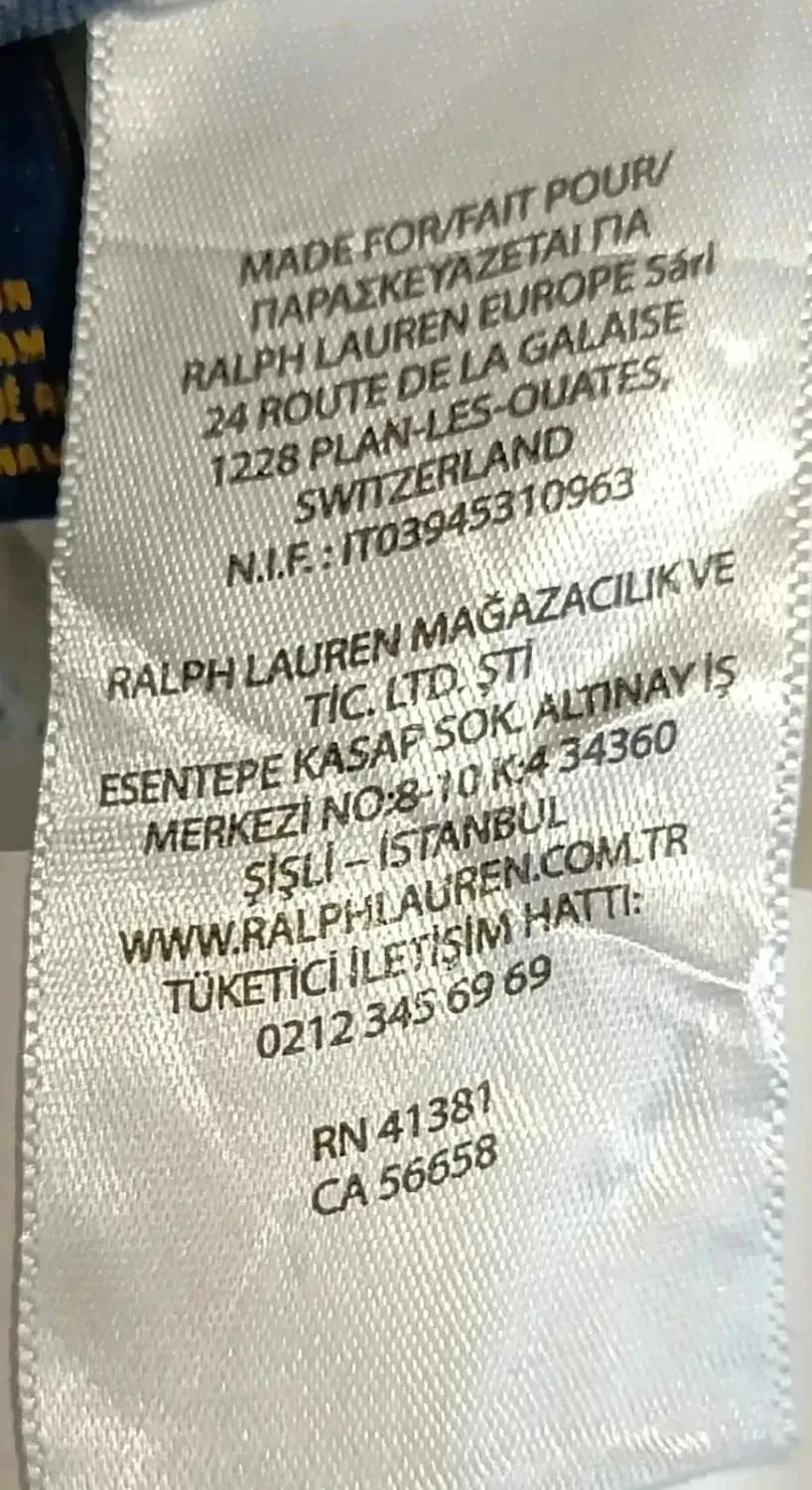 Polo Ralph Lauren azul de ajuste relajado con logo bordado Talla 35 – photo 14